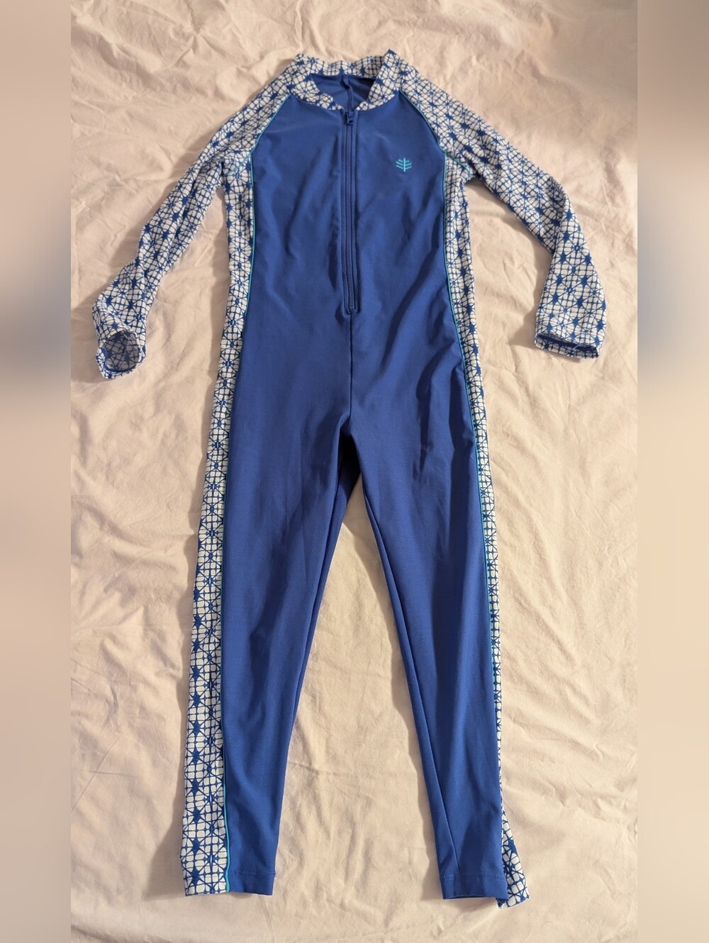 Coolibar UPF 50+ Kid's Barracuda Neck-to-Ankle Swimsuit Sun Protective S 5-6 yrs
